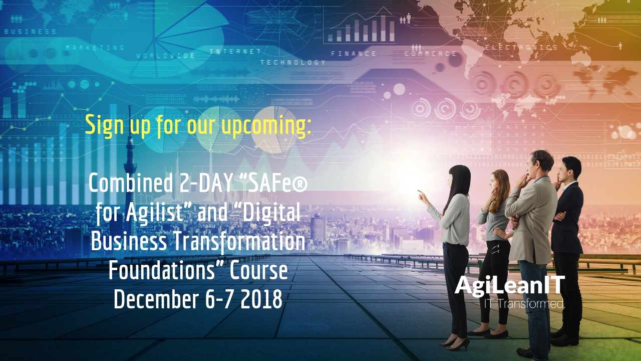 Combined 2-DAY “SAFe® for Agilist” and “Digital Business Transformation Foundations” Course (5)